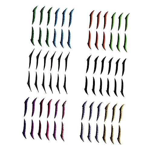 6pcs Eyeliner Invisible Eyelid Stickers Korean Eyelid Tape Glitter Eyelid Tape Adhesive Eye Line Glitter Tape Instant Eyelid Sticker Plastic Beauty Products Double Eyelid