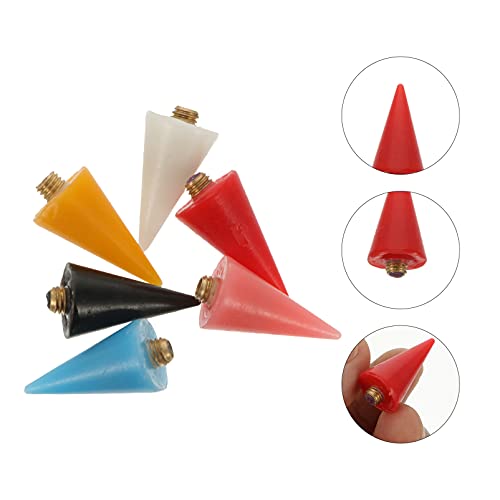 6pcs Point Drill Crayon Tip Dotting Pen Wax Head Rhinestone Picker Gems Pen Head Jewelry Picker Head Black Rhinestones Nail Art Point Drill Pen Nail Gems Acrylic Drilling Pencil - Image 2