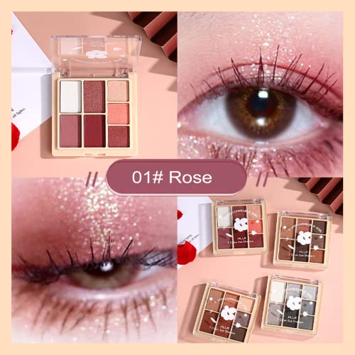 7 Color Waterproof Eyeshadow Palette 8g Creamy Blendable Formula All-Day Wear - Image 2