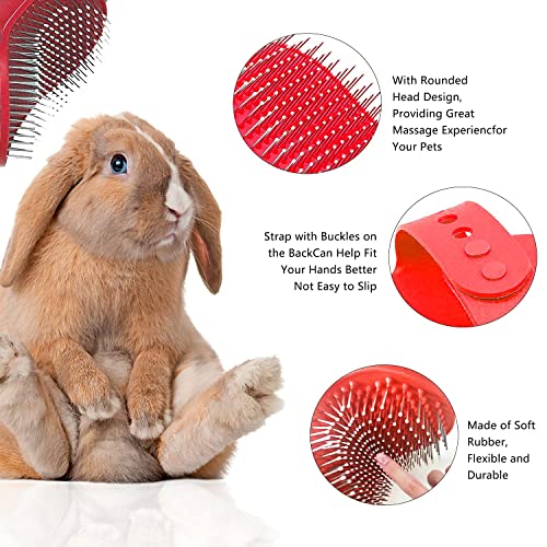 7 Piece Small Rabbit Grooming Kit with Nail Clippers and Pet Hair Remover - Adjustable Ring Strap - Image 5