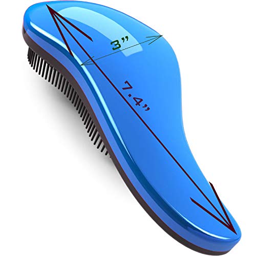 79STYLE 3Pcs Detangler Brush Tangle Free Hair Brush Kids Detangling Brushes No Tangle Knots Free Naturals Glide Thru No Pain Detangling Brush Hair Comb For Women Curly Hair (3 Colored 7.4 Inch -Pink) - Image 6
