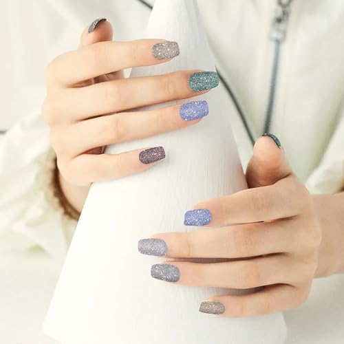 8 Colors Reflective Nail Glitter, Sparkling Crystal Nail Powder, Shiny Nail Decor Supplies, for Women and Girls Nail Art Gel Polish Decoration, Party, Nightclub, Wedding, DIY Crafts - Image 6