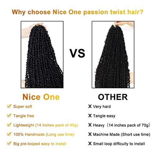 8 Packs Ombre Brown Pre-Looped Passion Twists Braiding Synthetic Hair 12 Inch, Pre-Twisted, Short Crochet Passion Twist Hair Extensions for Women (12inch,T30#) - Image 7
