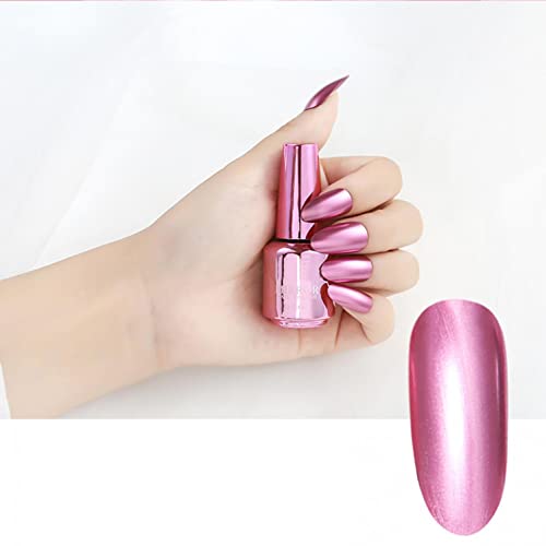 8ml Quick Dry Mirror Effect Chrome Metallic Nail Polish for Long Lasting Glossy Finish - Image 3