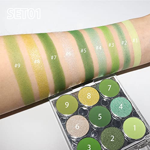 Vibrant Matte Shimmer 9-Pan Eyeshadow Palette, High Pigment Eye Makeup Primer, Rich Colors - Image 6