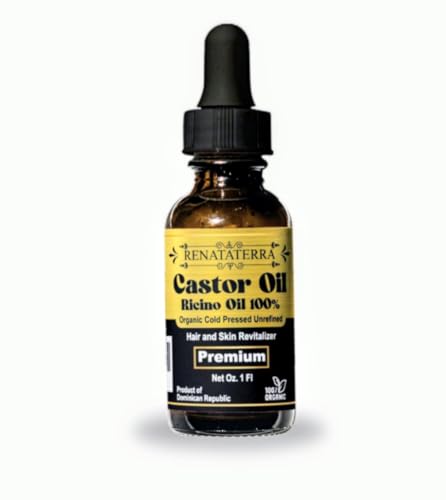 Aceite de Ricino Negro Dominicano prensado en frio 1 oz - para el crecimiento del cabello, el rostro, el cuero cabelludo, cejas y pestañas más gruesas.