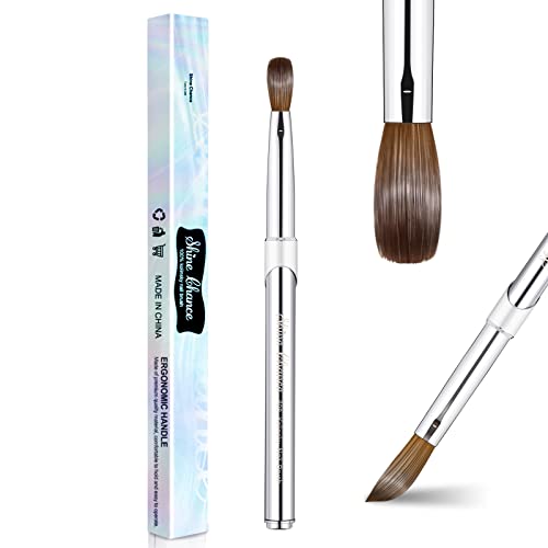 Pure Kolinsky Hair Acrylic Nail Art Brush Size 8 Oval for Flawless Application