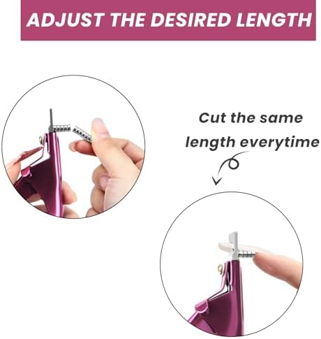 Rose Professional Acrylic Nail Clippers with Magnetic Sizer for Precise Length Control - Image 3