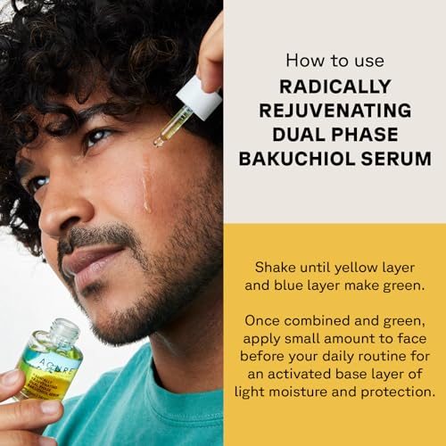 Acure Radically Rejuvenating Dual Phase Bakuchiol Serum - Anti-Aging & Soothing Skin Support - All Natural Made with Eggplant, Turmeric & Bakuchiol - Vegan Skin Care, Hydrates & Defends - 0.67 oz - Image 4