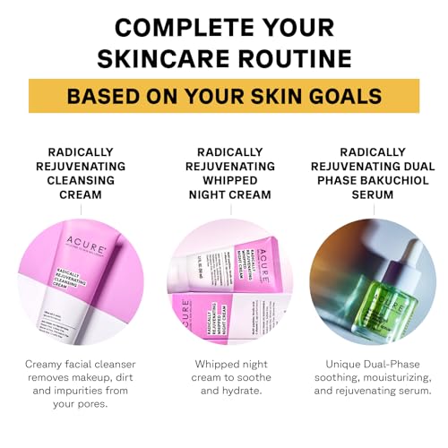 Acure Radically Rejuvenating Dual Phase Bakuchiol Serum - Anti-Aging & Soothing Skin Support - All Natural Made with Eggplant, Turmeric & Bakuchiol - Vegan Skin Care, Hydrates & Defends - 0.67 oz - Image 5