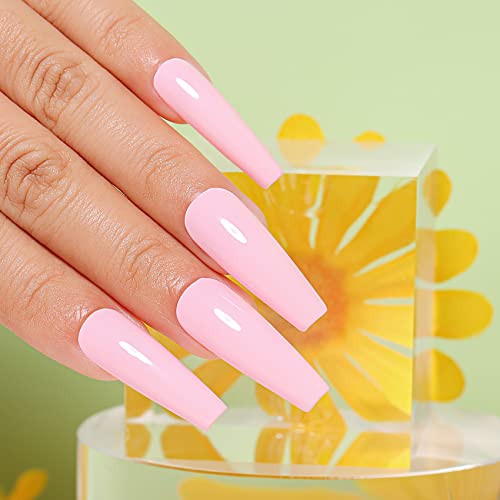 AIMEILI Hema Free Milky Pink Gel Nail Polish Soak Off Pink Nail Gel Polish Varnish Nail Art Color -485 10ml - Image 6