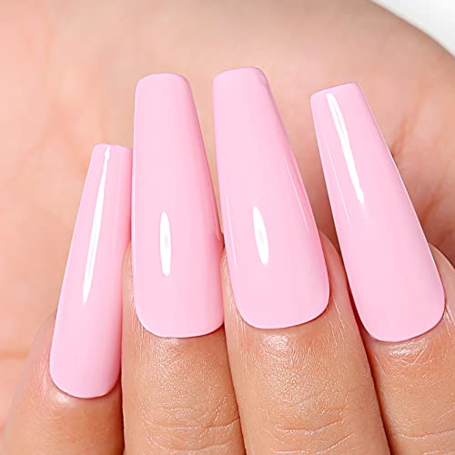 AIMEILI Hema Free Milky Pink Gel Nail Polish Soak Off Pink Nail Gel Polish Varnish Nail Art Color -485 10ml - Image 4