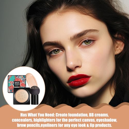 Air Cushion CC Cream Mushroom Head Foundation 30ml, Natural Matte Finish, Long Lasting Moisturizing BB Cream - Image 5