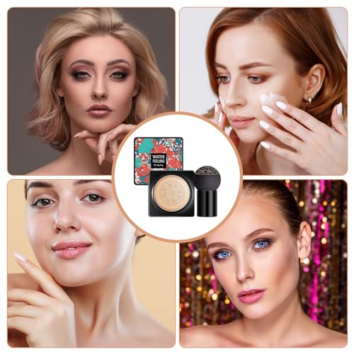Air Cushion CC Cream Mushroom Head Foundation 30ml, Natural Matte Finish, Long Lasting Moisturizing BB Cream - Image 4