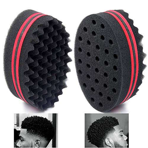 AIR TREE Magic Barber Sponge Brush Twist Hair For Wave,Dreadlock,Coils,Afro Curl As Hair Care Tool 2.8 IN Hole Diameter Suitable For Curly Hair (1 PCS)