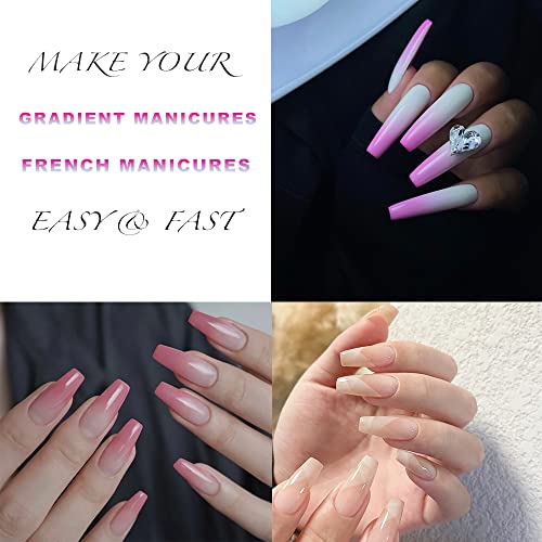 Airbrush Gel Nail Polish 12 Colors Spring Summer Collection for Nail Art Design Stickers French Manicures Nail Stencils Paint 10ml/0.33 Fl oz Long Lasting Without Dilution Soak Off Nails Gel Set - Image 3