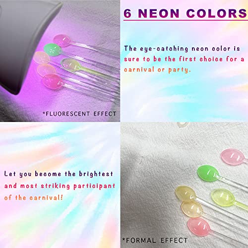 Airbrush Neon Gel Nail Polish Set 6 Vibrant Colors 15ml Capacity Long Lasting - Image 3