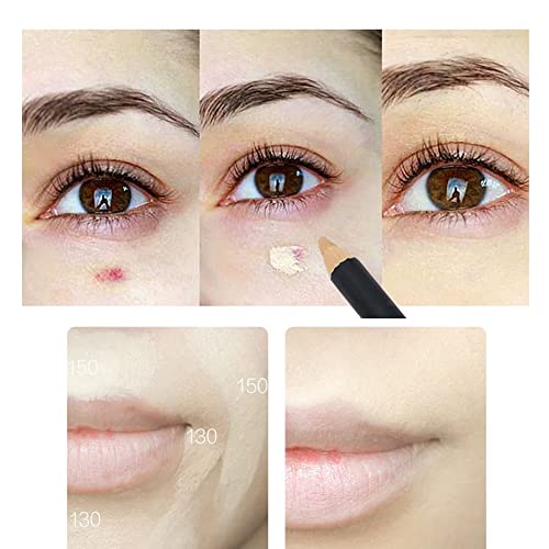 AKARY 2-in-1 Dual-Sided Concealer Pencil with Brush, Wheat Color, for Face and Eyes - Image 8