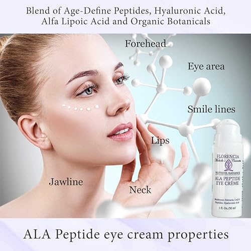 ALA Peptide Eye Cream - Anti Aging Under Eye Repair Cream for Wrinkles, Fine Lines, Dryness. Nourishing, Firming, Hydrating & Moisturizing, Soothing Eye Cream with Hyaluronic Acid & Peptides - Image 7