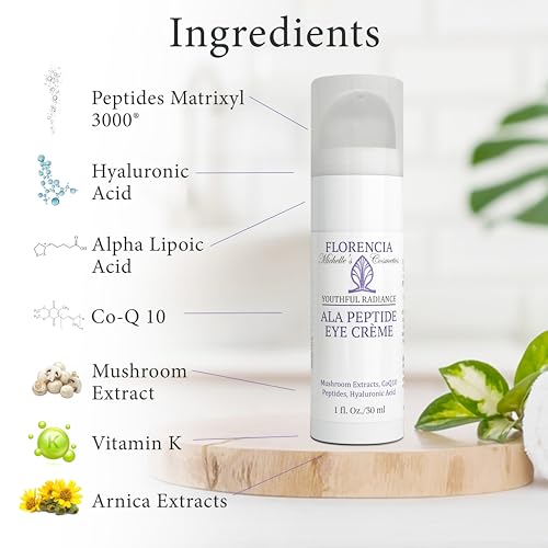 ALA Peptide Eye Cream - Anti Aging Under Eye Repair Cream for Wrinkles, Fine Lines, Dryness. Nourishing, Firming, Hydrating & Moisturizing, Soothing Eye Cream with Hyaluronic Acid & Peptides - Image 3