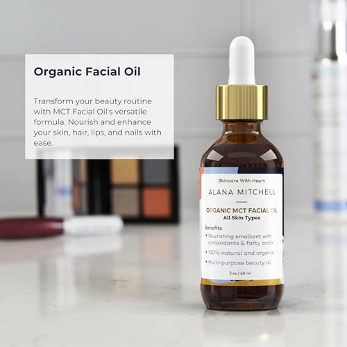 Alana Mitchell Organic MCT Face Oil – Natural Coconut Oil for Skin to Hydrate & Help Prevent Wrinkles & Fine Lines – Face Moisturizer for Women & Men – Organic MCT Oil for Face, Body & Lips (2 oz) - Image 2