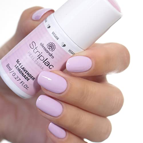 alessandro Striplac Peel or Soak Nail Polish - Long Lasting Wear - Quick Drying Time - Offers a Variety of Colors - Delivers Professional Results - Vegan - Cruelty Free - Lavender Lemonade - 0.27 oz - Image 2