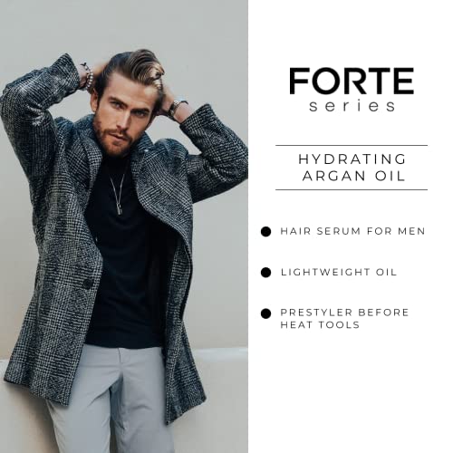Alex Costa Hydrating Argan Oil Daily Hair Serum by Forte Series Sulfate Free Argan Hair Oil for Men Hair Serum for Dry Damaged Hair, for Styling Hair (75 ml / 2.5 oz) - Image 2