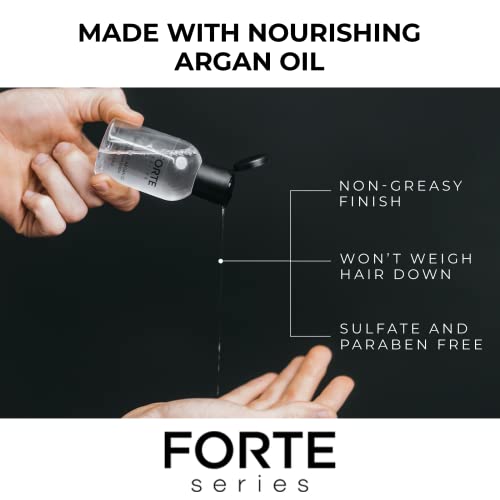 Alex Costa Hydrating Argan Oil Daily Hair Serum by Forte Series Sulfate Free Argan Hair Oil for Men Hair Serum for Dry Damaged Hair, for Styling Hair (75 ml / 2.5 oz) - Image 3