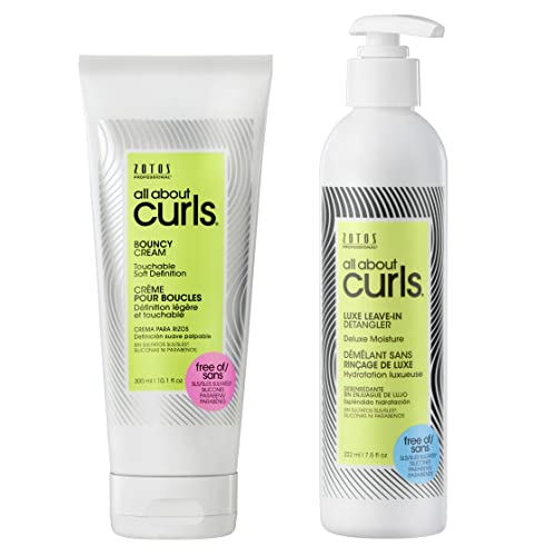All About Curls Bouncy Cream | Touchable Soft Definition | Define, Moisturize, De-Frizz | All Curly Hair Types