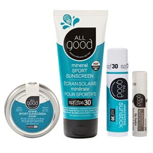 All Good Reef Friendly Sun Care Set for Sensitive Skin - Water Resistant, 5oz