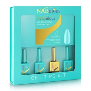 Almond Medium Soft Gel Builder Nail Kit for Professional DIY Applications