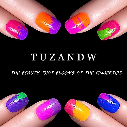 Almond Press on Nails Medium - Lemon Yellow & White French Tip Fake Nails Press ons, Golden Line Design Glue on Nails Pink Full Cover Glossy Acrylic Nails for Women 24 Pcs - Image 6