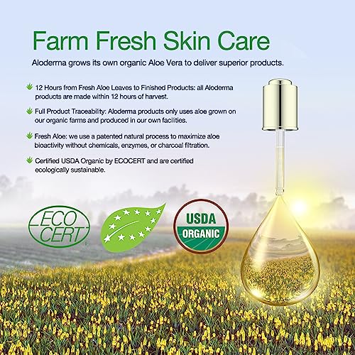 Aloderma Essential Aloe Soothing & Repairing Skin Care Set - 5 Pieces - Gel, Cleanser, Toner, Cream x2pcs - Image 9