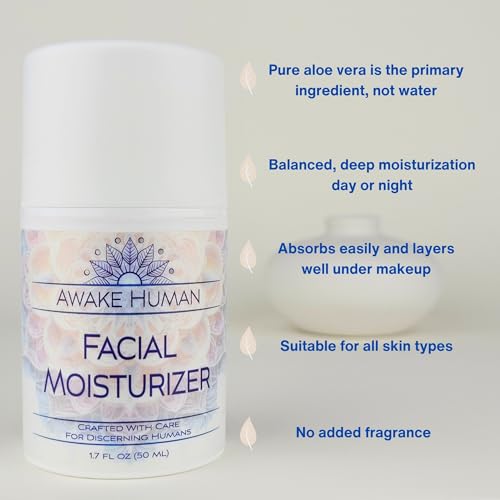 Soothing Aloe & Green Tea Moisturizing Cream for Dry Sensitive Skin, 4 oz - Image 2