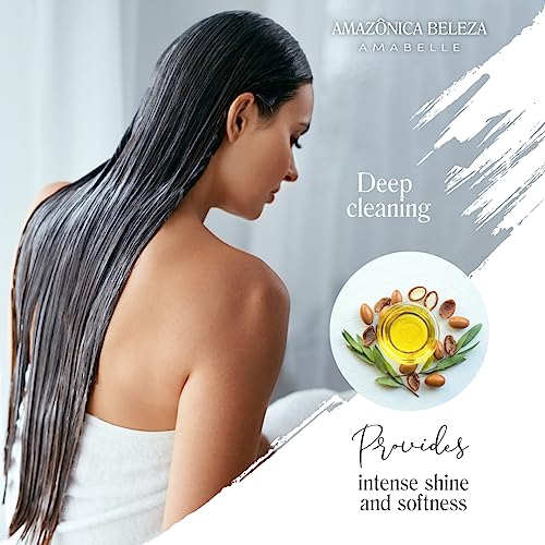 AMAZONICA BELEZA Argan Boom Shampoo and Conditioner for Moisturizing and Nourishing | Hydrate & Repair Dry Hair | Hidrata y Repara |10 Oz - Image 6