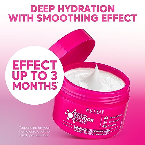 Amazonliss Home Care Anti Frizz Shampoo and Conditioner, Brazilian Bottox Expert 8.8 oz, Brush Set - Anti Frizz Action, Ultra Hydration, Detangle, Deep Conditioning, Nourishing (8.45 fl.oz Set) - Image 3