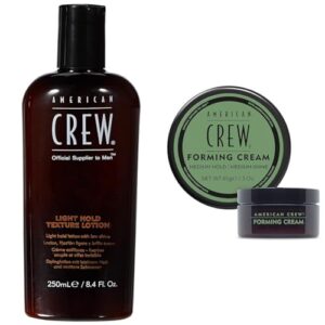 American Crew Hair Texture Lotion and Forming Cream Set 8.4 oz Duo
