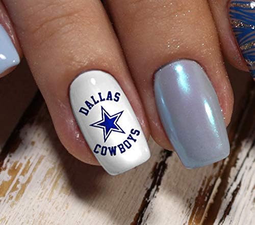 Americas Team from Dallas Football Waterslide Nail Art Decals - Salon Quality - Image 4