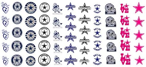 Americas Team from Dallas Football Waterslide Nail Art Decals - Salon Quality