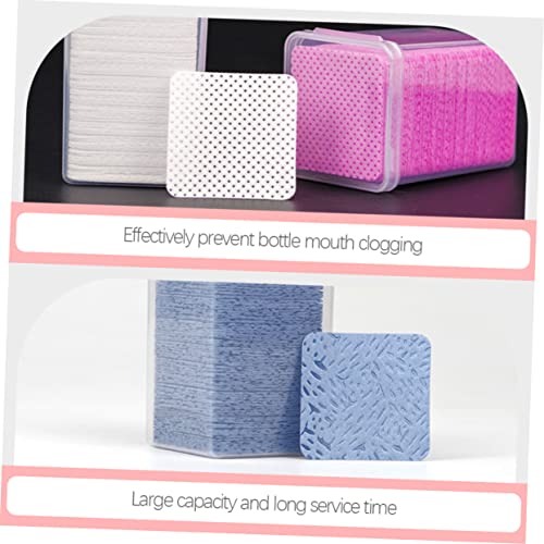 Angoily 3 Eyelash Glue Cleaning Professional Nail Glue Nail Cleaner Eye Lash Extension Cleaner Manicure Remover Wipe Glue for Nail Charms Cleaning Wipe Pad Cotton Wipes Major - Image 2