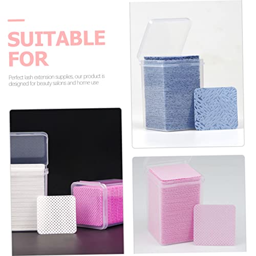 Angoily 3 Eyelash Glue Cleaning Professional Nail Glue Nail Cleaner Eye Lash Extension Cleaner Manicure Remover Wipe Glue for Nail Charms Cleaning Wipe Pad Cotton Wipes Major - Image 6