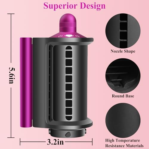 Anti-Flight Flyaway Attachment Nozzle for Dyson Airwrap, Smoothing Dryer Accessories for Dyson Air wrap HS05, Rose - Image 6