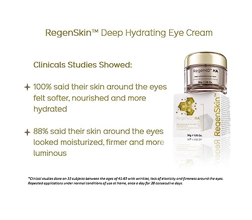 Anti Wrinkle And Firming Eye Cream, Dark Circle Under Eye Treatment With Hyaluronic Acid And Jojoba Oil, Hydrating Anti Aging Cream With Caffeine Suitable For Sensitive Dry Skin - Image 3