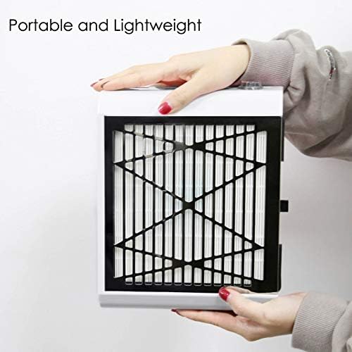 AONOLOVO Nail Dust Collector, Powerful Nail Vacuum Dust Collector Nail Tech Extractor Fan Manicure Tool for Acrylic Nails Removal, White - Image 6