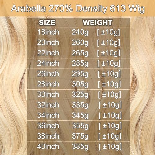 Arabella 613 Lace Front Wig Human Hair 13x4 Wear And Go Glueless Wig 12A Hair Blonde Lace Front Wigs Human Hair 270% Density Straight Hair 613 HD Lace Frontal Wig(22inch, 613 13X4 Straight Wig) - Image 4