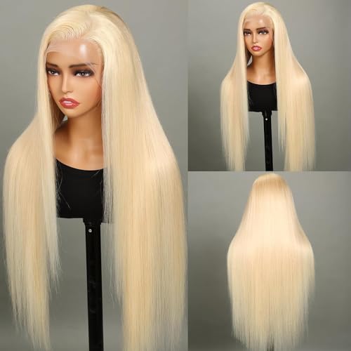 Arabella 613 Lace Front Wig Human Hair 13x4 Wear And Go Glueless Wig 12A Hair Blonde Lace Front Wigs Human Hair 270% Density Straight Hair 613 HD Lace Frontal Wig(22inch, 613 13X4 Straight Wig) - Image 3