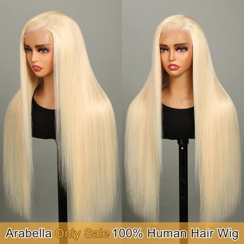 Arabella 613 Lace Front Wig Human Hair 13x4 Wear And Go Glueless Wig 12A Hair Blonde Lace Front Wigs Human Hair 270% Density Straight Hair 613 HD Lace Frontal Wig(22inch, 613 13X4 Straight Wig) - Image 2
