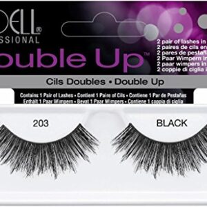 Ardell Double Up Human Hair False Eyelashes, Black 203