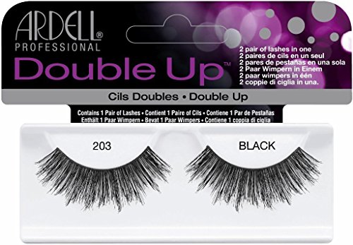 Ardell Double Up Human Hair False Eyelashes, Black 203