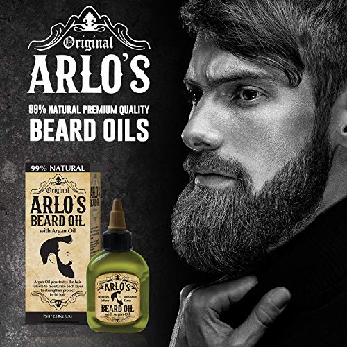 Arlo Natural Coconut Oil Beard Oil 2.5oz Pack of 3 for Soft Healthy Beards - Image 4